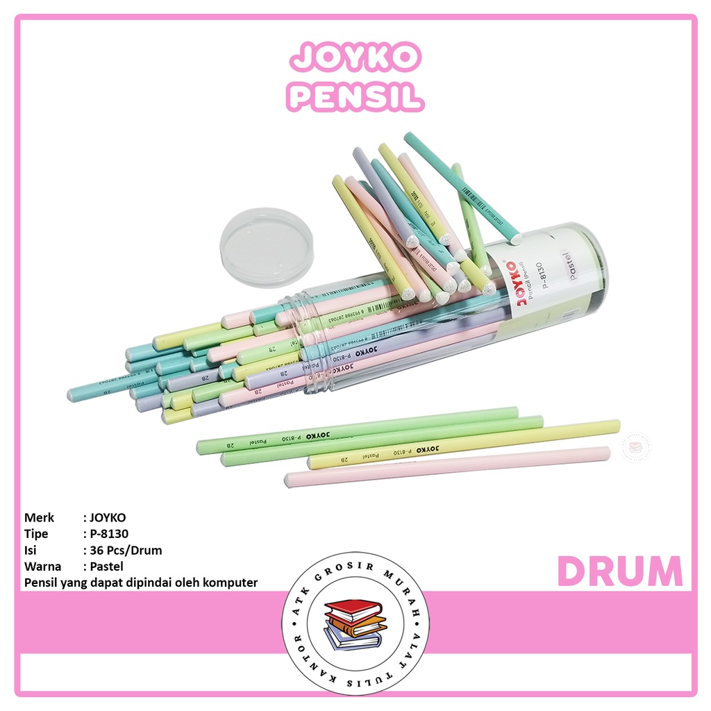 

JOYKO - Pencil 2B P-8130 Pencil Glitter On Top - Drum