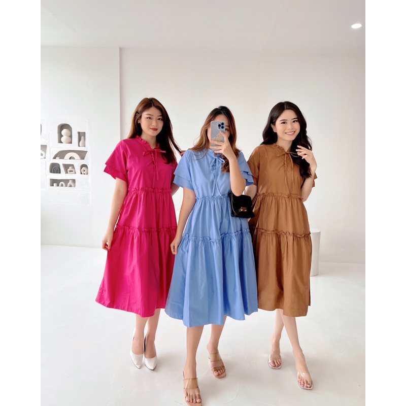 LOVIND Dress Gaun Wanita Kasual Pesta Nabila 9396