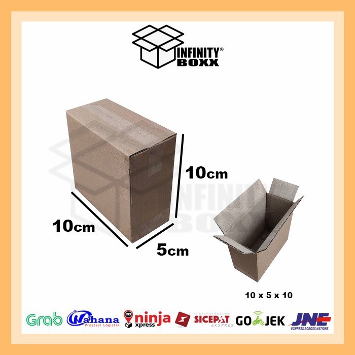 

kotak 10x5x10 cm kardus box packing ukuran SHEET