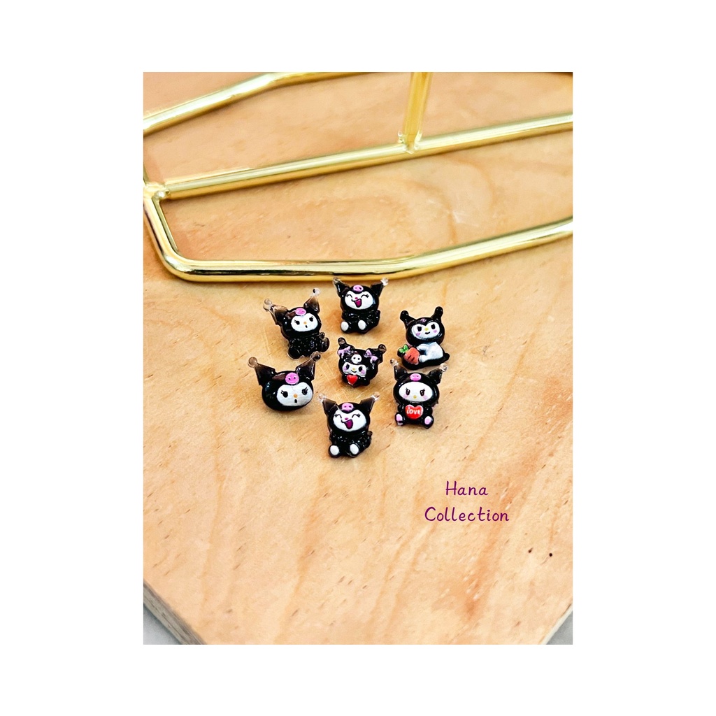 10pcs Resin Clay Untuk Cincin Kuromi Siap Pakai