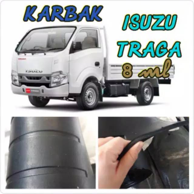 Karpet karet untuk bak mobil Isuzu Traga tebal 8mm