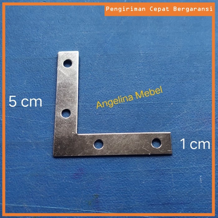 Konektor Conector Siku L 5 cm / Plat Siku L Sambungan Rata