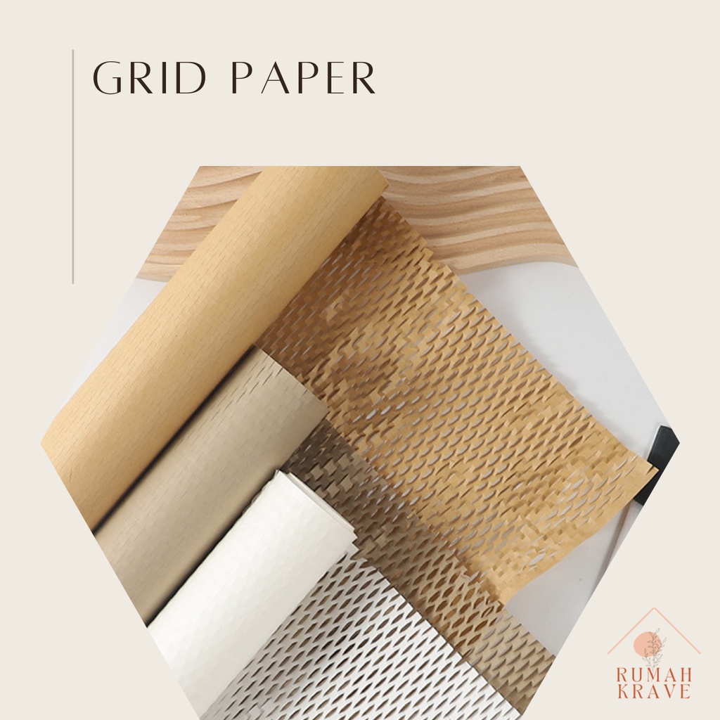 

RUMAH KRAVE - Grid Honeycomb Hexcel Paper Mesh Jaring Bunga Buket DIY