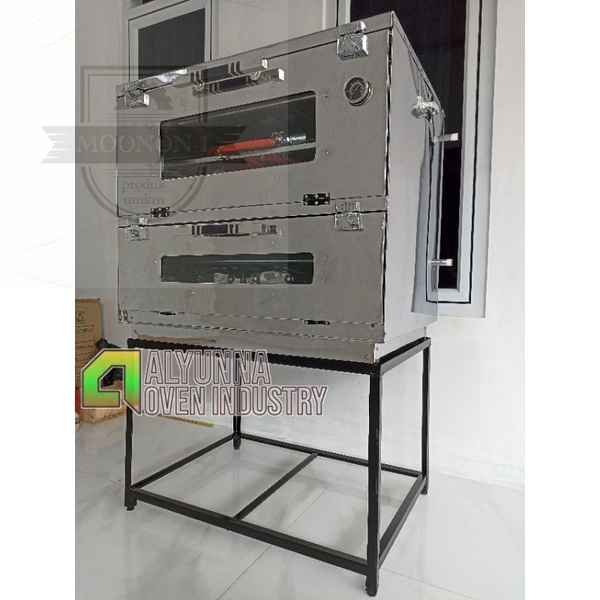 PROMO MURAH OVEN GAS OVEN GAS STAINLES 75X55X70 ANTI KARAT MURAH OVEN GAS / OVEN GAS ANTI KARAT / OVEN GAS STAINLESS / Oven Gas + Bonus-bonusnya / Oven Gas / Open Gas /  Oven Gas Murah / Oven Gas Api Atas Bawah/ Oven Stainless Moonon-1 UMKM