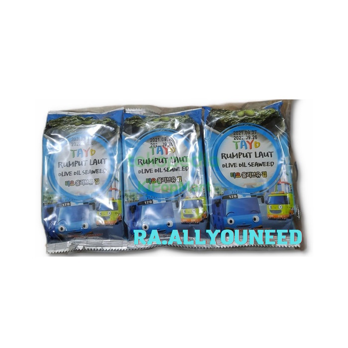 

Tayo Rumput Laut Oilive Oil Seaweed 5 gram x 3 pcs