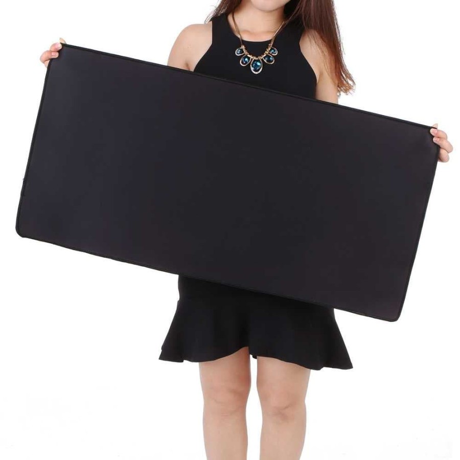 MousePad Tatakan Meja Alas Mouse pad besar 40cm x 90cm Hitam polos
