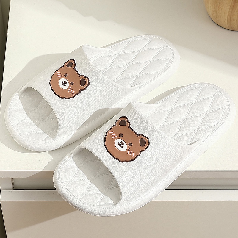 S5952 Sandal Beruang / Sandal Rumah / Sandal Slop Wanita Karet Motif Beruang / Sandal Fashion Korea 
