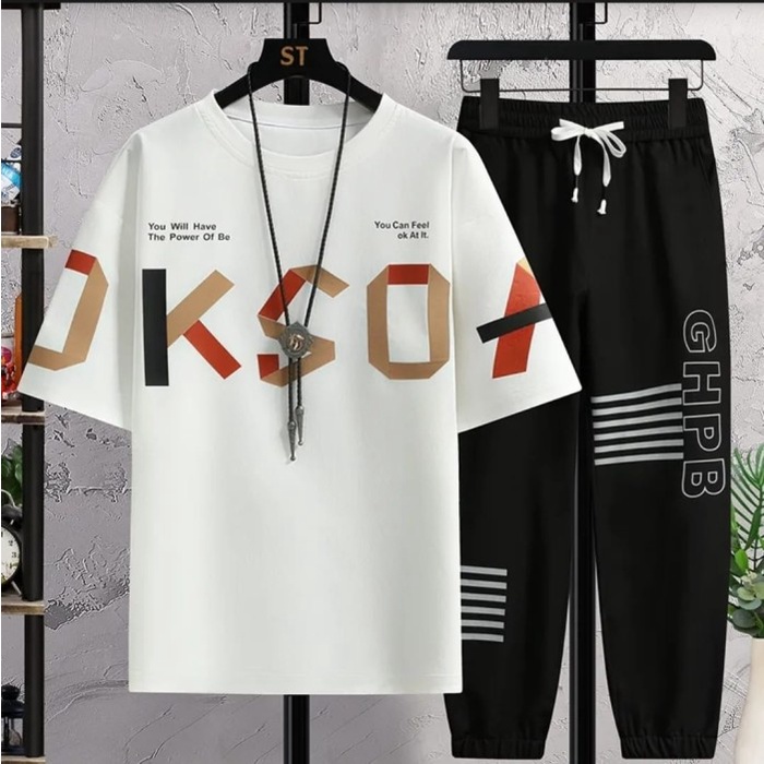 Baju Setelan Outfit Pria Kekinian 1 Set Lengkap Keren