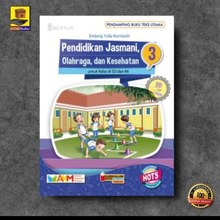 ⭐BARU (DISKON)⭐ PJOK SD Kelas 12 3 4 5 6 Platinum Tiga Serangkai K13 Tahun Terbit 2022 - Kelas 3