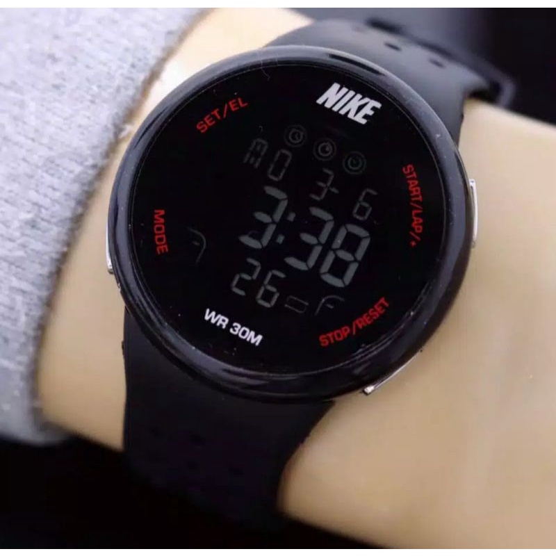 GROSIR Jam Tangan Pia/Wanita NIKE Digital Bulat