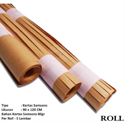 

Kertas Coklat Samson 90 x 120 CM 1 Roll isi 5 Lembar DSS