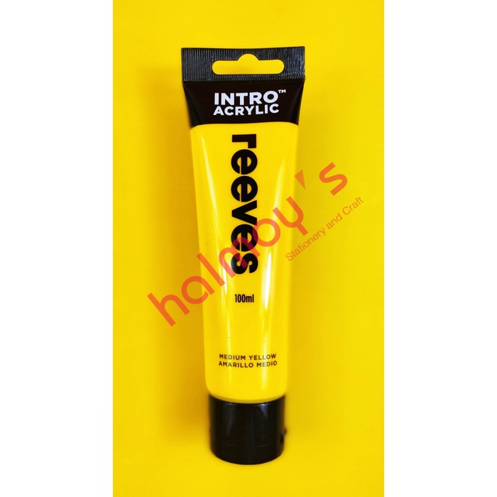 

CAT AKRILIK / ACRYLIC COLOUR REEVES INTRO 100 ML MEDIUM YELLOW