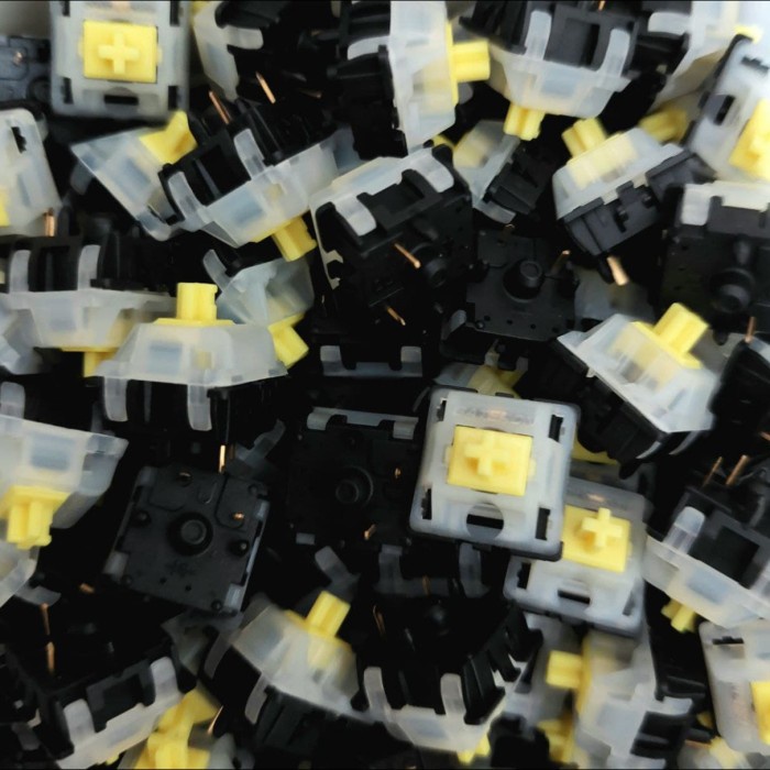 GATERON KS-3x47 Yellow Switch Mechanical Keyboard (Linear)