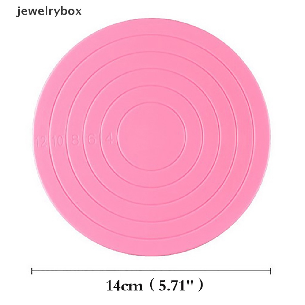 [jewelrybox] 14 cm DIY Cake Rotary Table Plastik Fondant Kue Meja Putar Bulat Baking Stand Butik