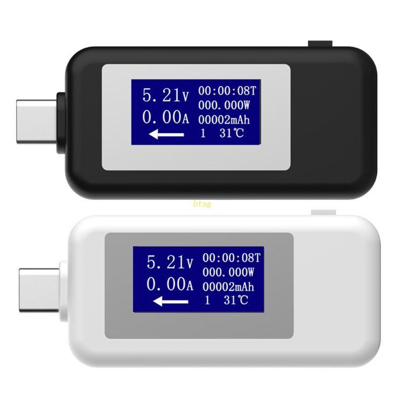 Btsg USB Tester Type-C LCD Digital Tester Tegangan Dan Arus Untuk Komputer Desktop