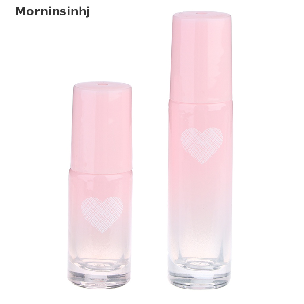 Mornin 5/10ml Kaca Pink Roll On Botol Kosong Roller Ball bottle id