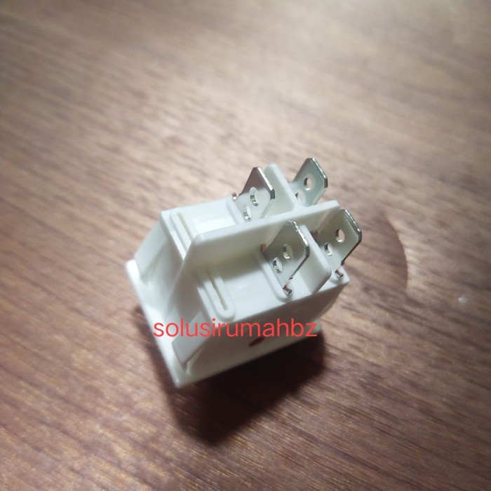 saklar 4 kaki on off 30a WHITE 30 a super quality besar switch 4 pin 4pin - Putih