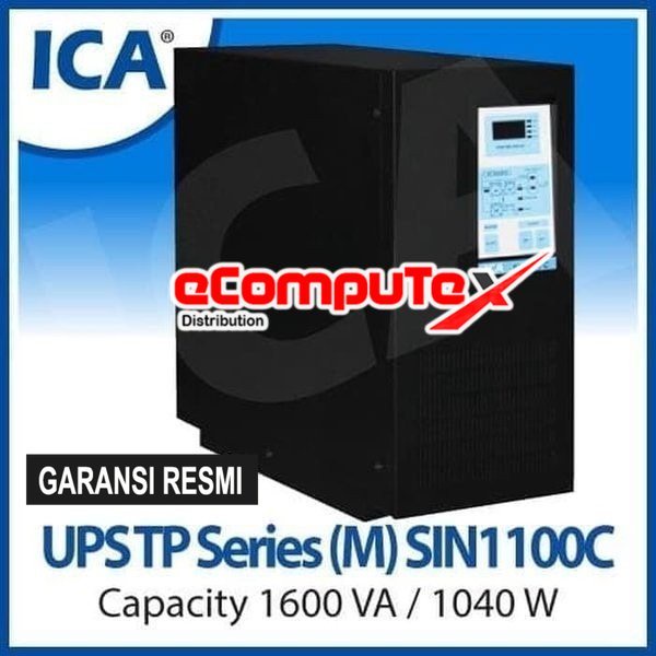 UPS ICA SIN-1100C SIN1100C 1600VA / 1040 WATT ONLINE SINEWAVE UPS GARANSI RESMI