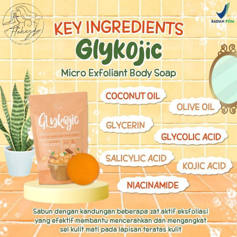 FLOHERA Chroma Bright Body Soap Bar Mencerahkan Kulit Tubuh Melembabkan Secara Alami