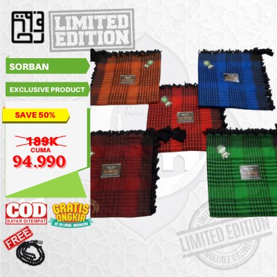 Sorban Warna Madani Arabia Madinah Premium Lembut - 13