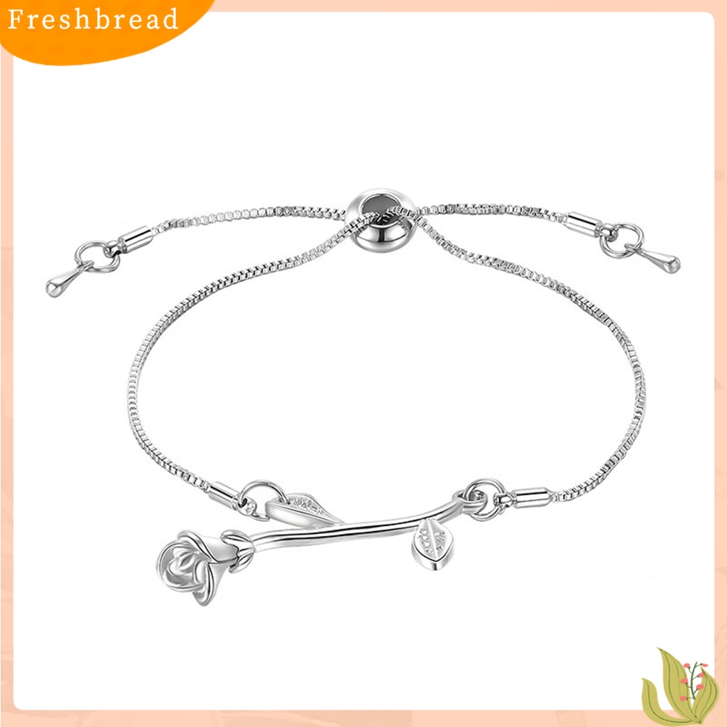 &lt; Freshbread &gt; Wanita Gelang Bright Luster Hias Adjustable Nyaman All-match Perhiasan Hadiah Wanita Sederhana Sastra Segar Bell Liontin Tarik Gelang Untuk Pacaran