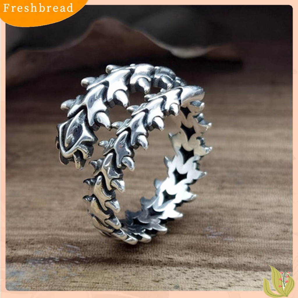 &lt; Freshbread &gt; Punk Adjustable Alloy Pria Cincin Chine Pasangan Pembukaan Cincin Perhiasan Aksesoris