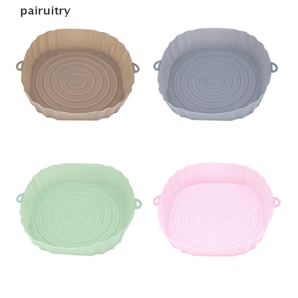 Prt 18 cm Air Fryer Silicone Pot Air Fryer Basket Liner Anti Lengket Oven Baking Tray PRT