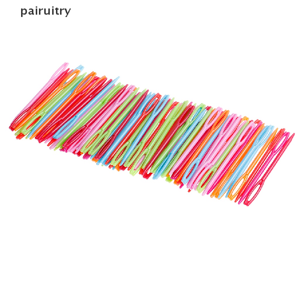 Prt 100Pcs 7cm Plastik Knitg s Crochet Hooks Tapestry Benang Wol s DIY 20pcs 7cm Plastik Knitg s Crochet Hooks Tapestry Benang Wol s DIY  Kaitan Kaitan Knitg s Plastik 7cm Tahan Lama