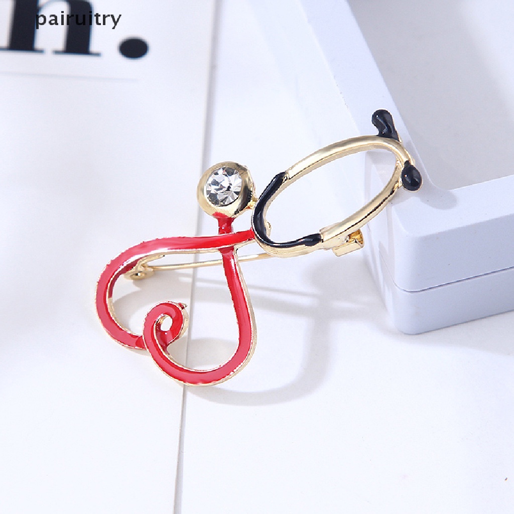 Bros PRT Tembaga Love Hati Untuk Wanita Pria Dokter Perawat Brooch PRT