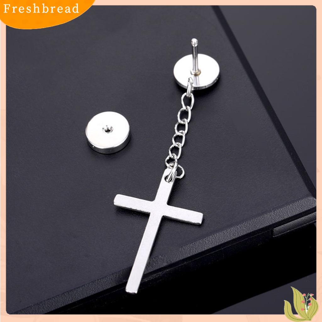 &lt; Freshbread &gt; 1Pc Unisex Anting Menjuntai Geometris Hip Hop Perhiasan Simple Electroplated Earring Untuk Pakaian Sehari-Hari