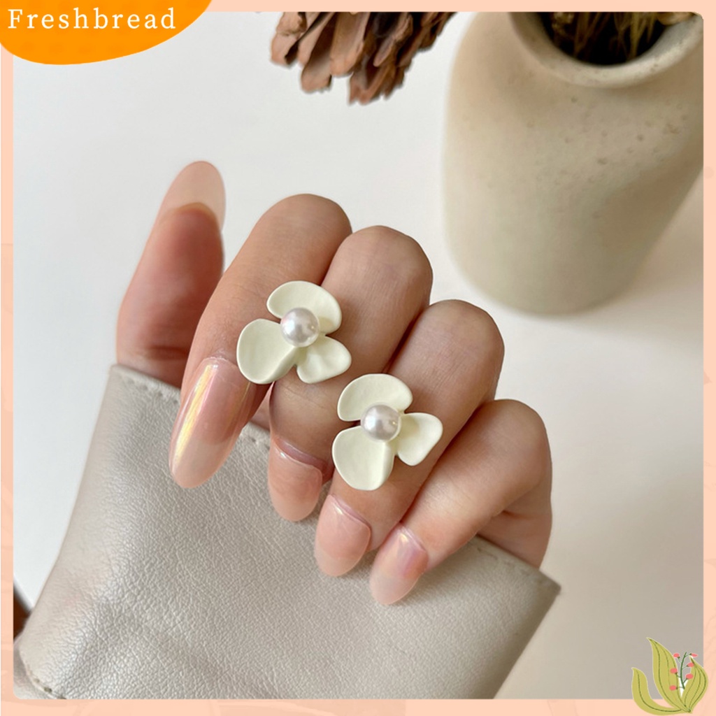 &lt; Freshbread &gt; 1pasang Klip Telinga Pengerjaan Halus Semua Pertandingan Menarik Eye-catching Shiny Dress Up Sederhana Indah Anting-Anting Aksesoris Untuk Kehidupan Sehari-Hari