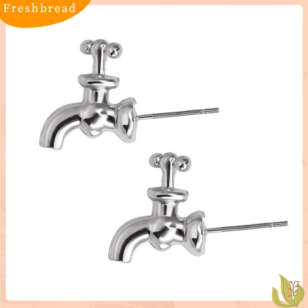 &lt; Freshbread &gt; Fashion Wanita Keran Air Tap Bentuk Telinga Studs Earrings Perhiasan Aksesoris