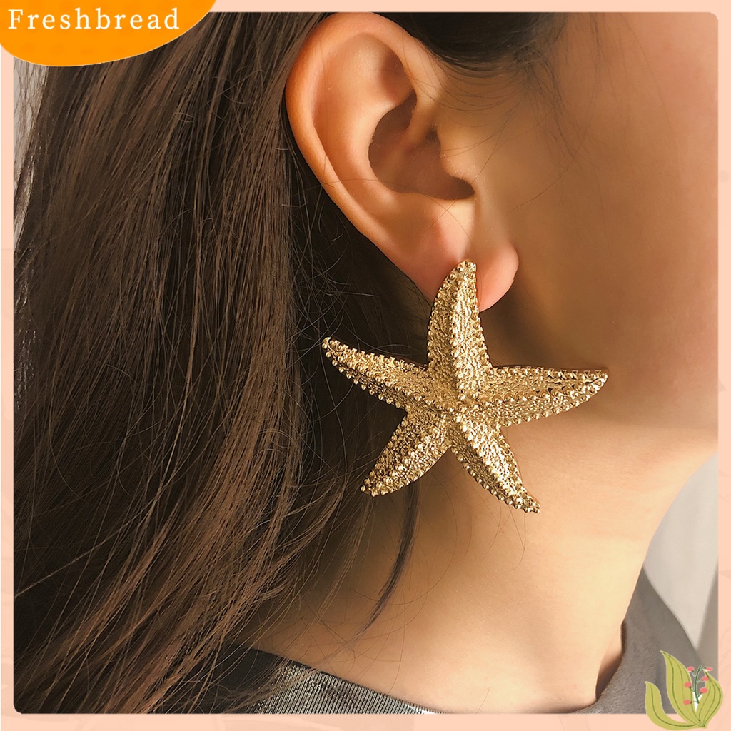 &lt; Freshbread &gt; 1pasang Telinga Menjuntai Pengerjaan Halus Umur Panjang Paduan Menjuntai Hoop Earring Untuk Ulang Tahun