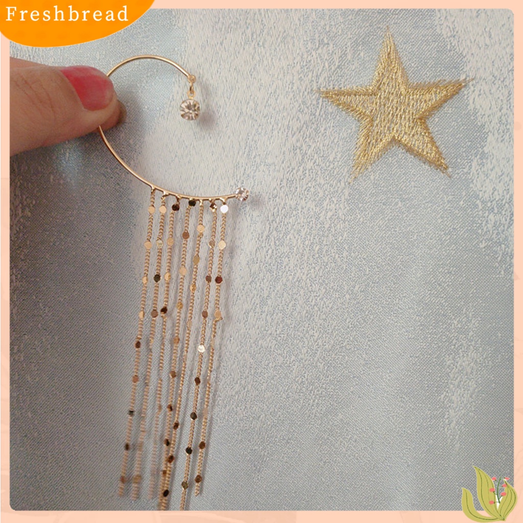 &lt; Freshbread &gt; 1Pc Klip Anting Jumbai Ear Wrap Jenis Perhiasan Berlebihan Manset Telinga Vintage Untuk Pesta