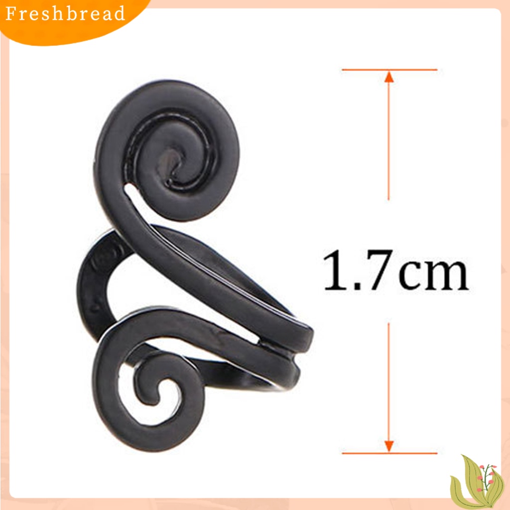 &lt; Freshbread &gt; 1Pc Klip Telinga Tanpa Sakit Non-Piercing Geometris Wanita Monkey King Golden Hoop Incantation Shaped Clip Earring Perhiasan Hadiah Untuk Kehidupan Sehari-Hari