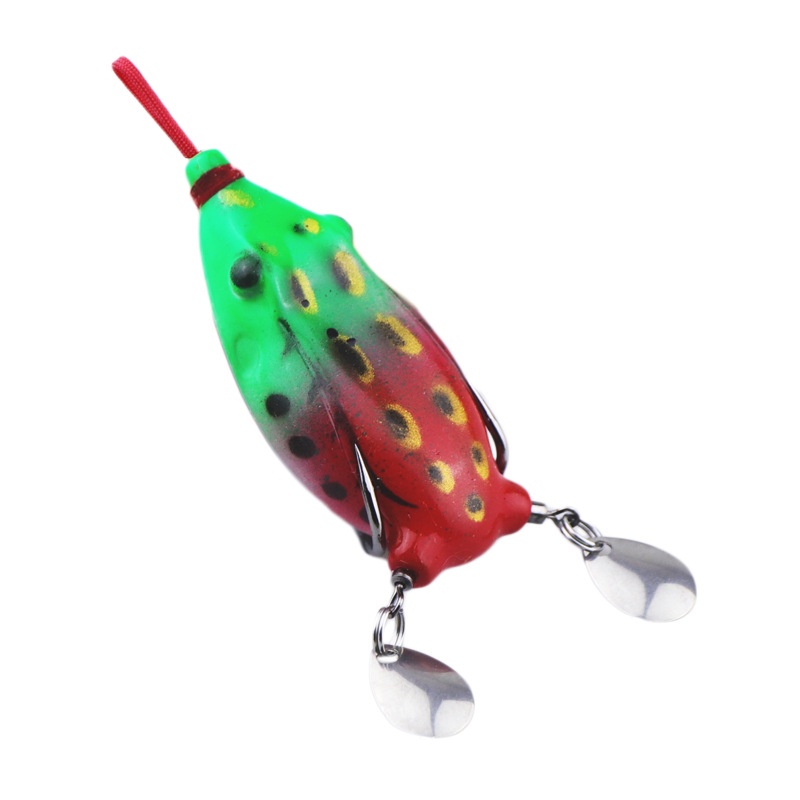 Baru Umpan Katak Casting 6cm/12g Umpan Katak Memancing Umpan Lembut Umpan Dengan Kait Tajam Ganda Sendok Umpan Simulasi Kodok Ular Kepala Umpan