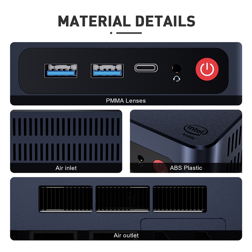 Mini PC Beelink U59 PRO 16/500GB SSD Intel N5105 HDMI WiFi 4K Windows 11 Pro