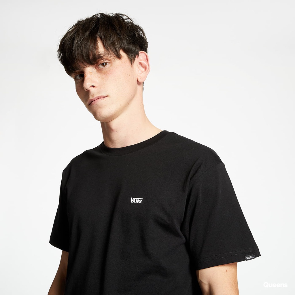 Vans Left Chest Logo Tee Black White