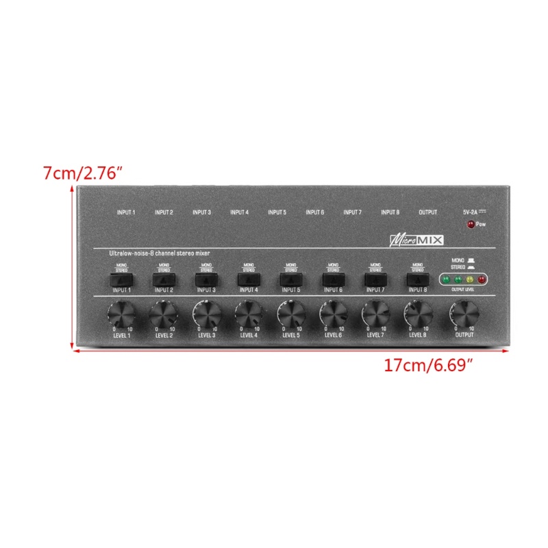 Zzz Mixer Untuk Instrumen Elektronik Komputer Mixer Suara Stereo Output