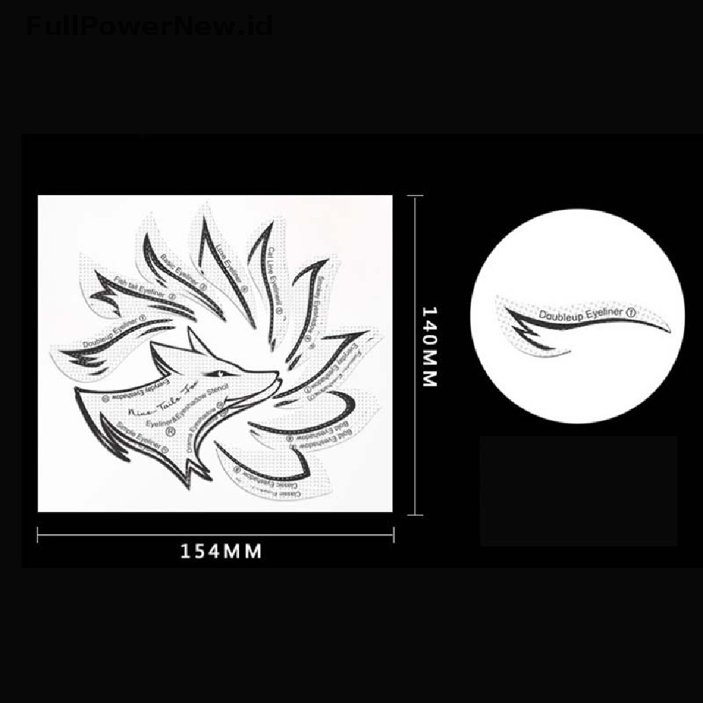 Power Non-woven Stensil Makeup Mata Eyeliner Template Shaping Tools Eye Shadow ID