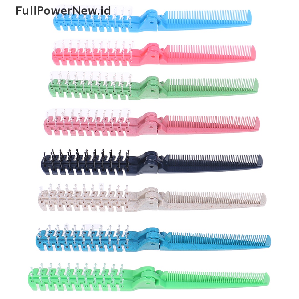 Power Plastik Double Headed Toothed Women Travel Lipat DIY Sikat Sisir Kecantikan Rambut ID