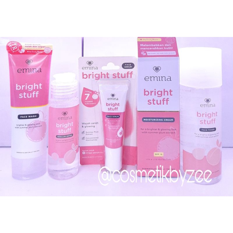 DS Emina Bright Stuff Paket Lengkap 5pc | Emina Bright Stuff Paket Murah Glowing
