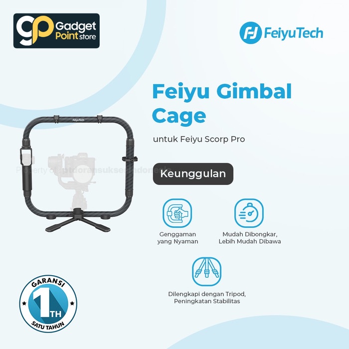 FeiyuTech Carbon Fiber Dual Handle Grip Cage Kit Acc - Garansi Resmi