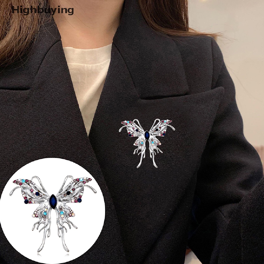 Hbid Fashion Bros Kupu-Kupu Untuk Wanita Syal Pakaian Pesta Brooch Accessries Hadiah Glory