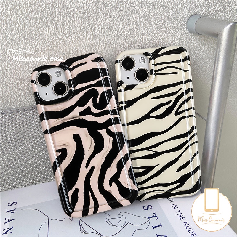 Casing Motif Zebra Fashion Redmi 9C 12C 10C 9a1 10 9T 9A 10A 9C NFC Redmi Note11 Note10 Note8 11 10 11s 9 10s POCO F4 Art Garis Tidak Teratur Lembut Tpu Airbag Shockproof Case