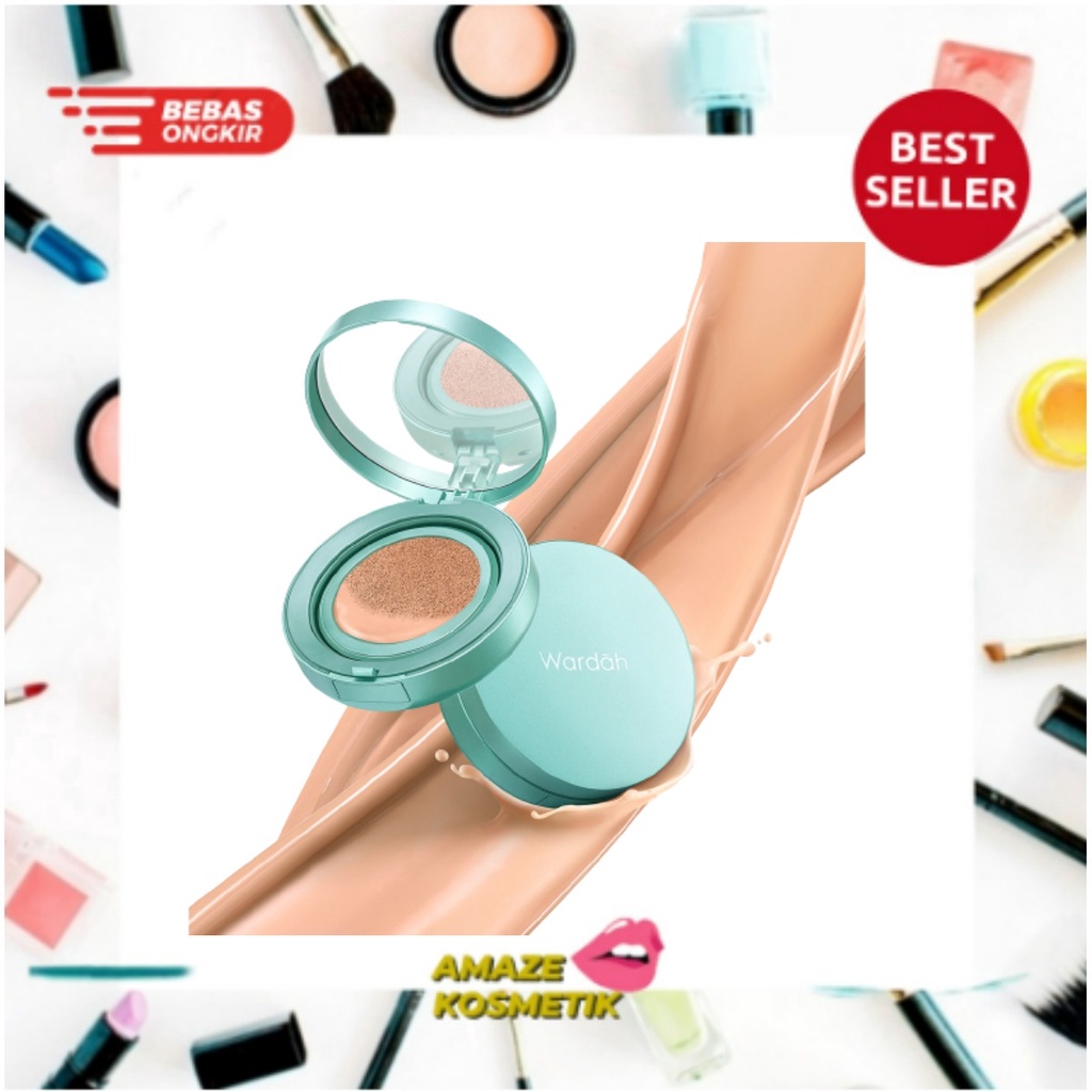 WARDAH Refill Exclusive Flawless Cover Cushion 15g - 04 Natural - Amaze_Kosmetik