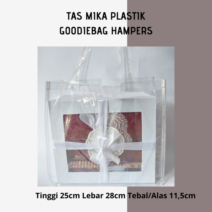 

ARS04 TAS MIKA PLASTIK TRANSPARAN GOODIEBAG HAMPERS