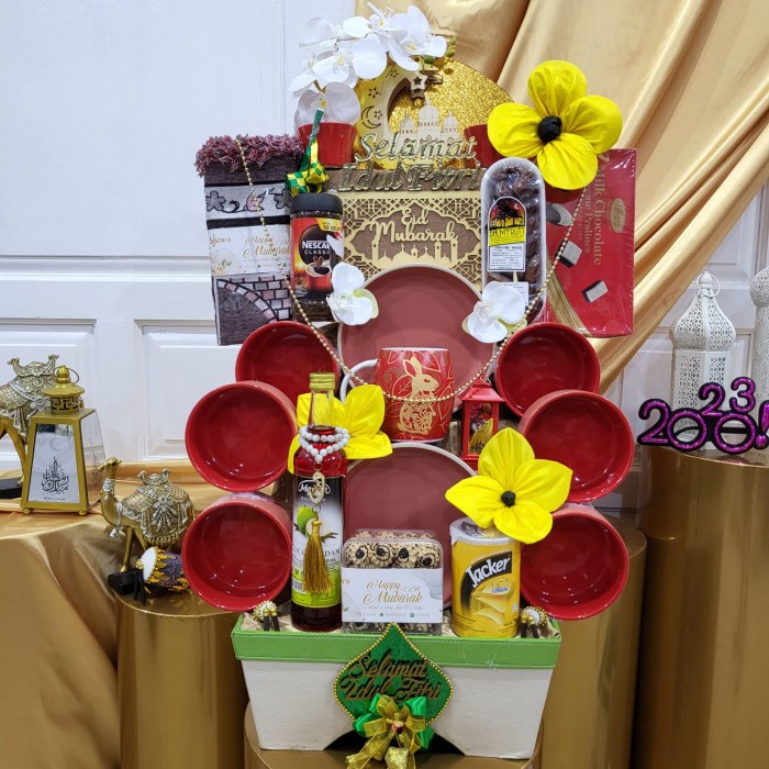 

Paket Dekorasi Lebaran Idul Fitri Hampers Parcel Hadiah Kue Kering 038 - A