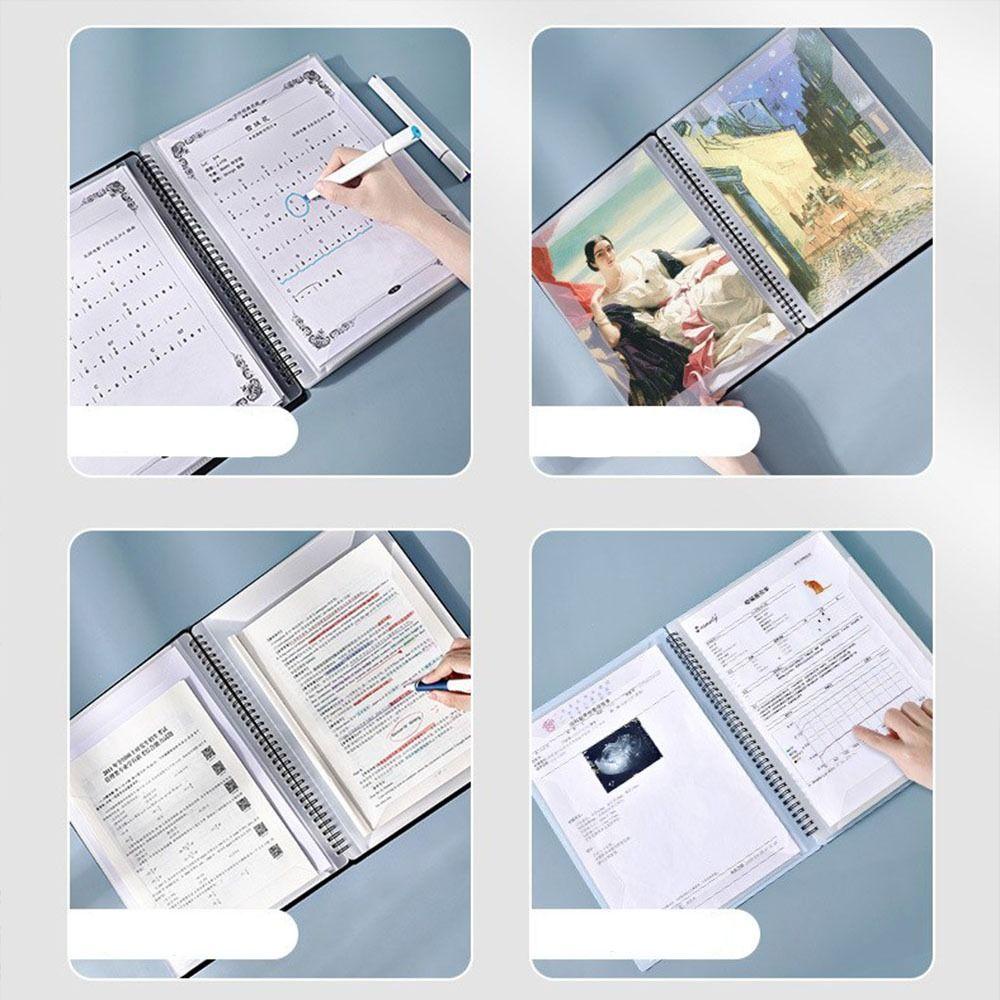 Lanfy Music Score Coil Folder Tahan Air Multi-layer A4 Kertas Folder Musisi Alat Tulis Dokumen Siswa Penyimpanan Organizer