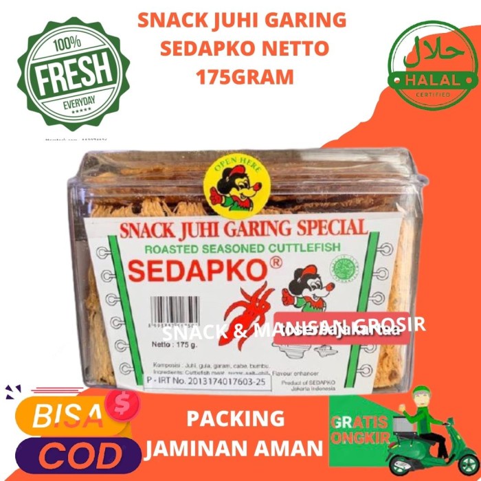 

[Ready Stock]Bisa COD snack juhi garing sedapko - 175gram